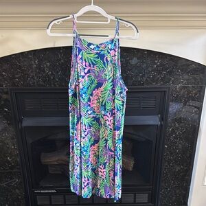 Lilly Pulitzer Tropical Print Dress - Green, Pink, Blue